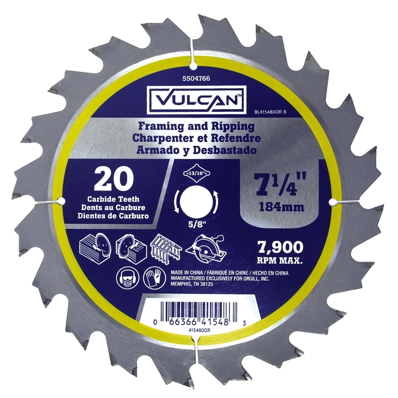 Product Image for BLADE CARBIDE BULK 20TX7-1/4IN