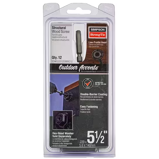 Product Image for SDWS22512DBBRC12 - SDWS22 5-1/