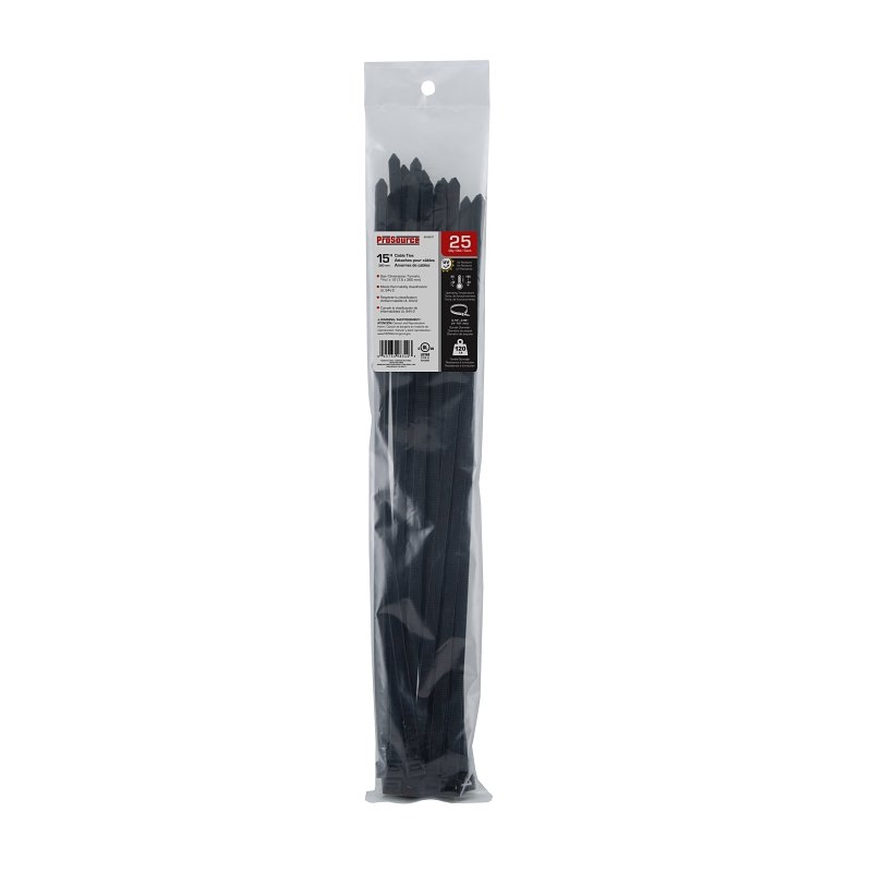 Product Image for CABLE TIE 15IN 120LB 25PC BLK