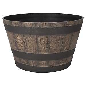 Product Image for PLANTER BARREL DARK/OAK 20.5IN