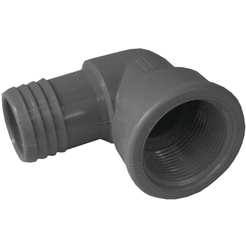 Product Image for 1-1/4in, Insert x FPT, 90 deg, PVC, Black UPVCFE-12