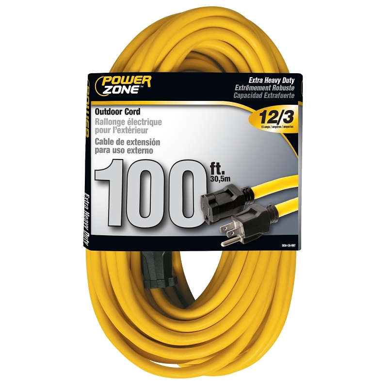 Product Image for EXT CORD 12/3 100FT YELLOW