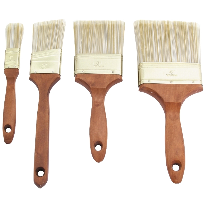 Product Image for WOOD PAINT BRUSH SET 4PC