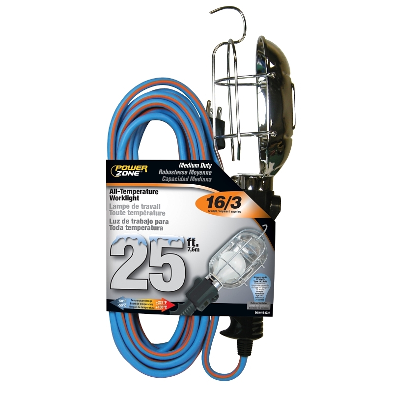 Product Image for TROUBLE LIGHT 16/3 25FT GLACER