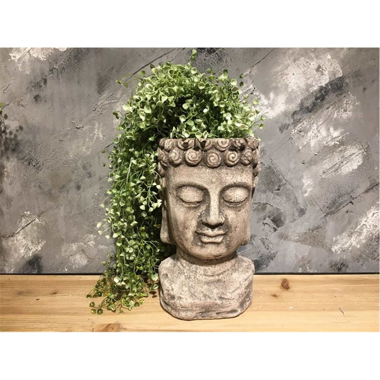 Product Image for Cement Buddha Planter Pot 12IN