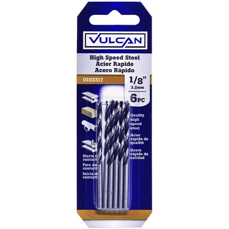 Product Image for BIT DRILL HI- SPEED 6PK 1/8IN