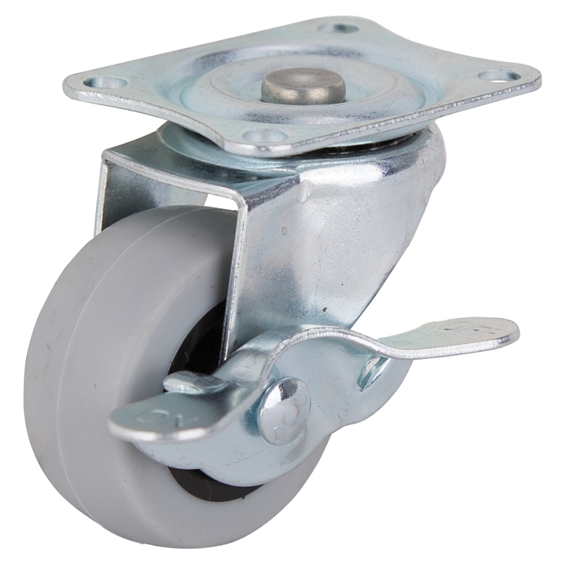 Product Image for CASTER TPR SWIVEL W/BRAKE 2IN