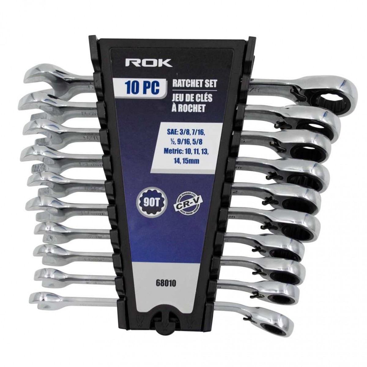 Product Image for 10 PC RATCHETING WRENCH SET