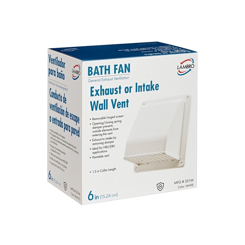 Product Image for 351W-R PLASTIC WALLCAP DAMP WH
