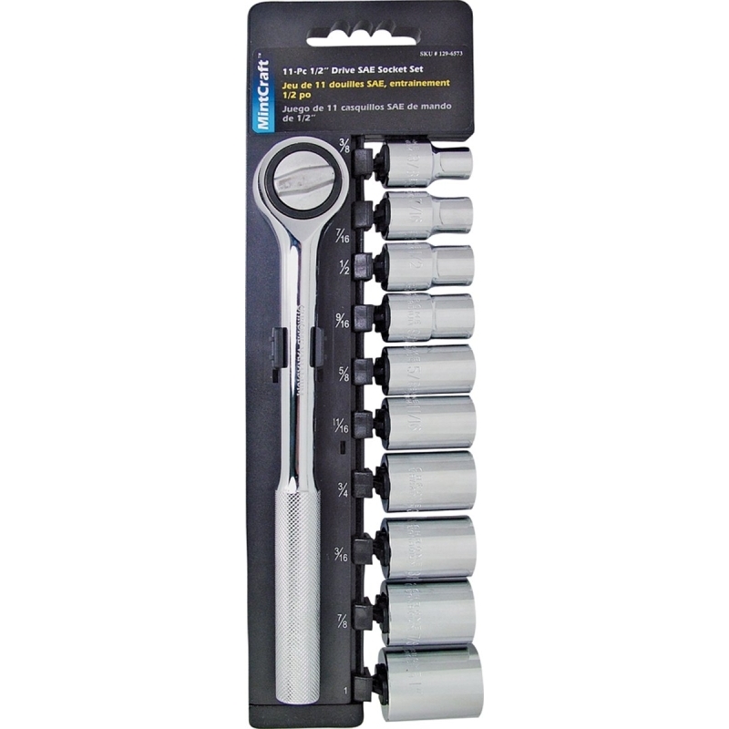 Product Image for SOCKET SET 11PC SAE 1/2 DR