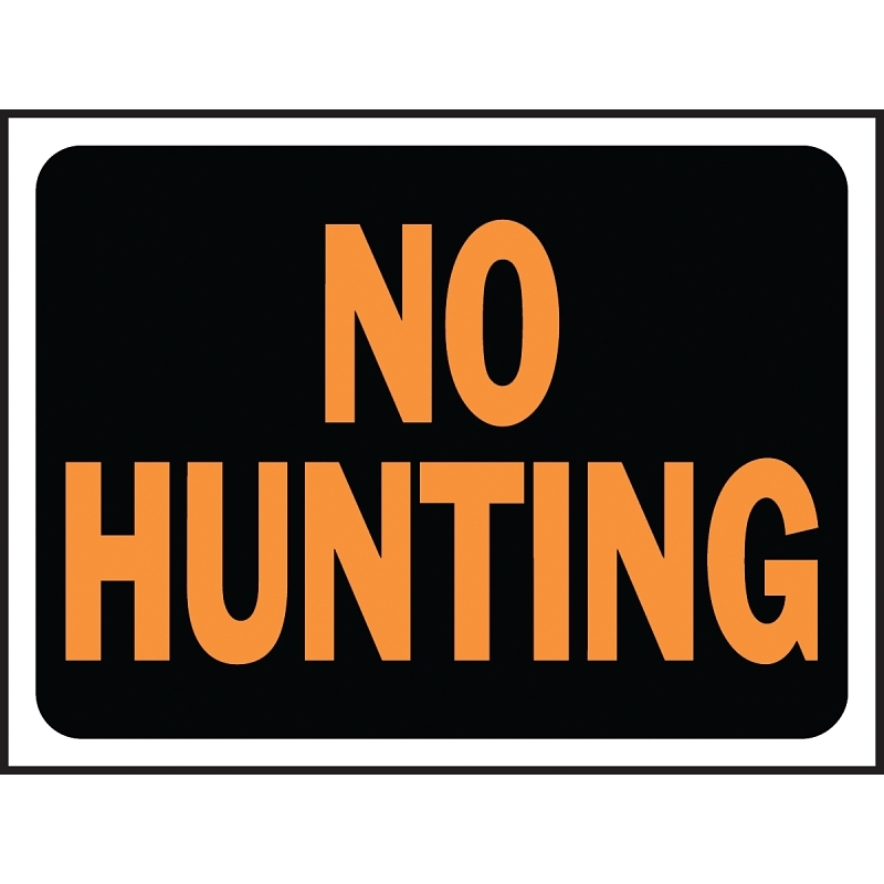 Product Image for 3021 NOHUNTING PLAST HYGLO SGN