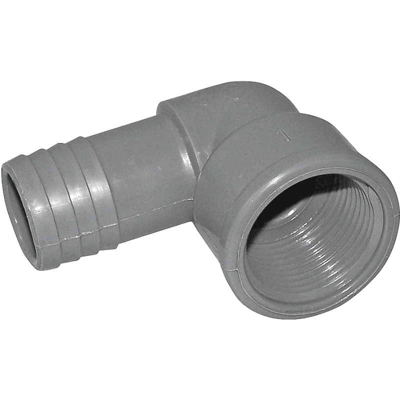 Product Image for 1/2in, Insert x FPT, 90 deg, PVC, Black UPVCFE-05