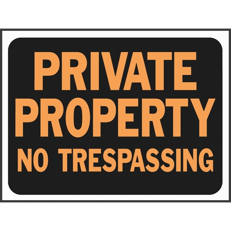 Product Image for 3025 PRIVATEPROPERTY PLAST SGN