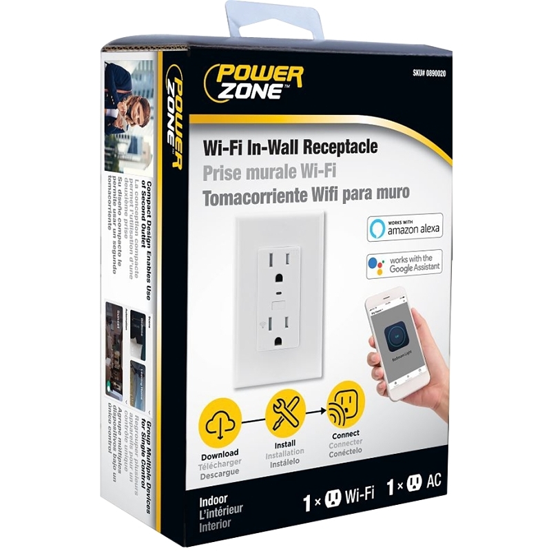 Product Image for RECEPTACLE IN-WALL WIFI CTRLD
