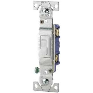 Product Image for 1301-7W WHITE GROUNDED TOGGLE