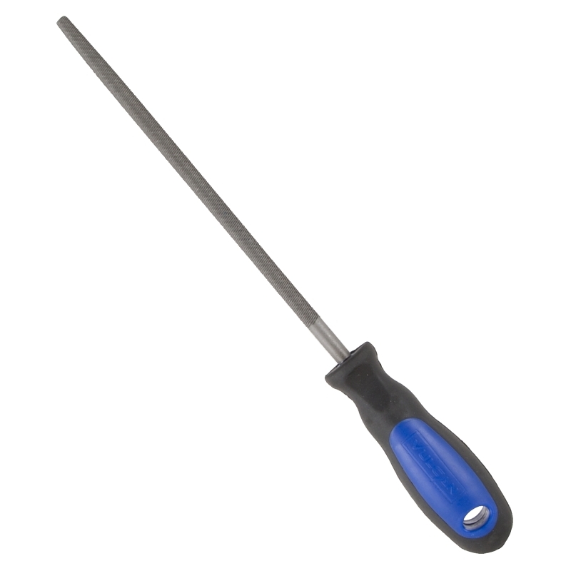 Product Image for ROUND FILE W/RUBBER GRIP 8IN