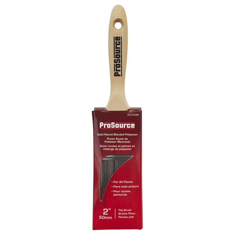 Product Image for BRUSH FLAT SOLID RND POLY 2IN
