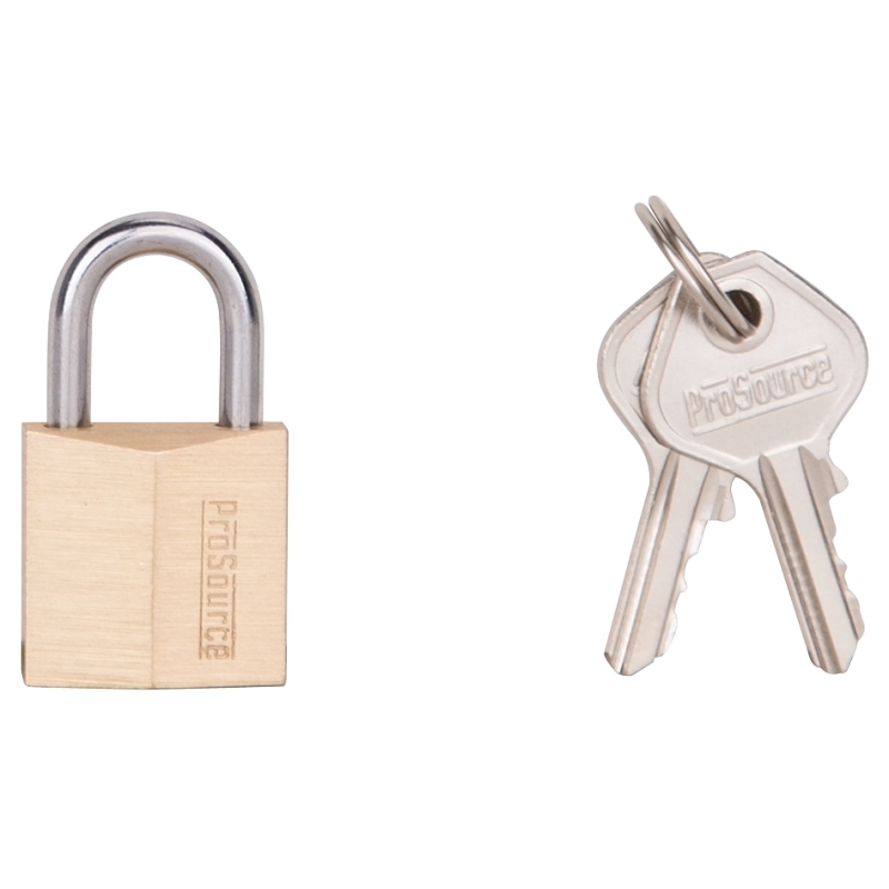 Product Image for PADLOCK BRASS 13/32IN WD SHKL