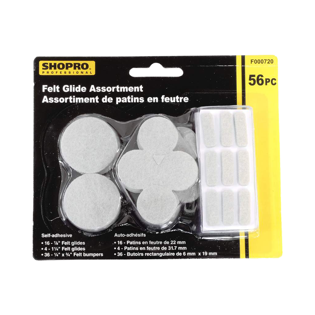 Product Image for 56 PC FELT GLIDES ASSORTMENT